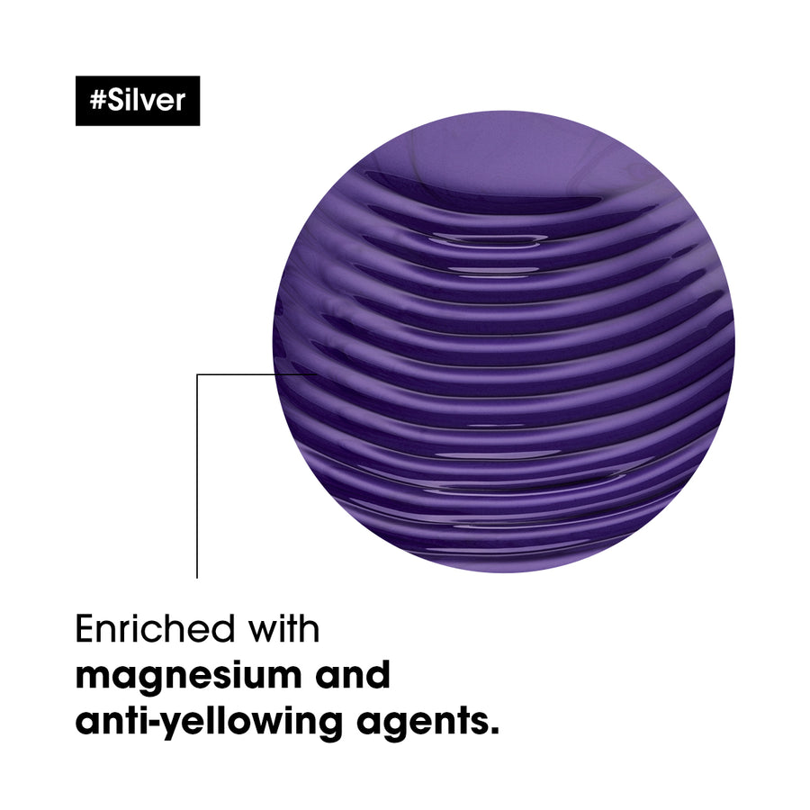L'Oréal Serie Expert Silver Anti-Brass Purple Toning Shampoo 300ml